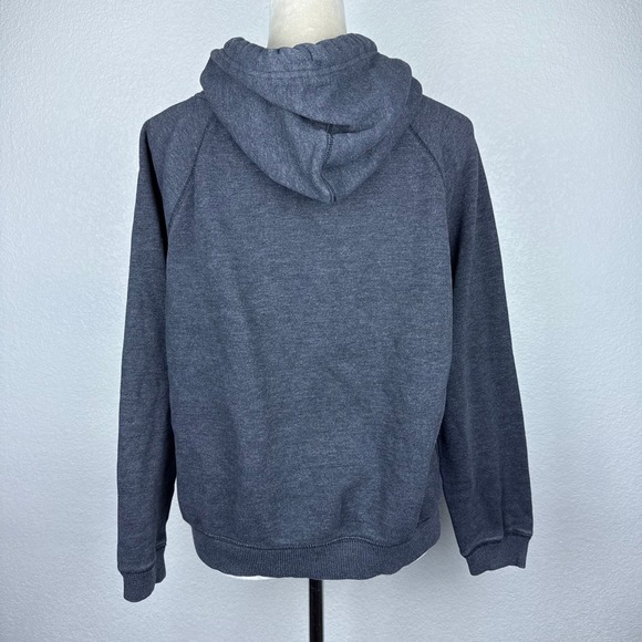 American Eagle Outfitters LOVE Hoodie Pullover Gray Purple Drawstring Womens - Picture 5 of 6